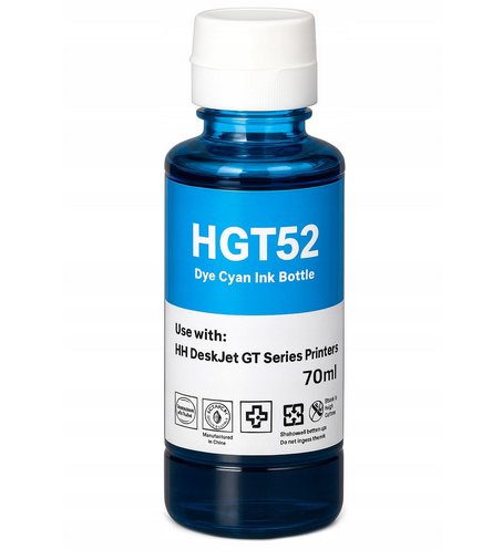 BohemiaToner | HP M0H54AE - kompatibilní GT52 C ,70ml ,Premium Quality